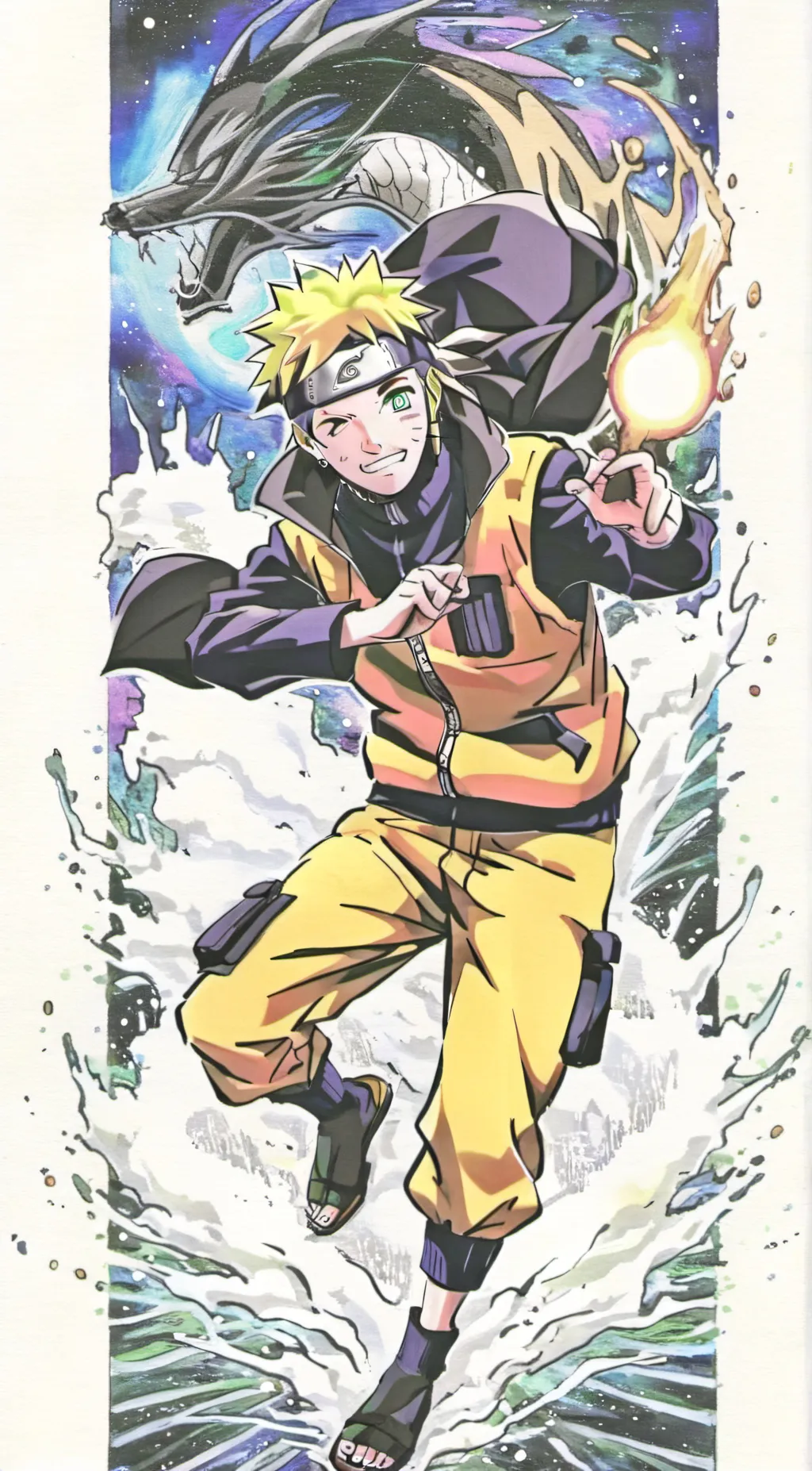 ai character: Naruto uzumaki background