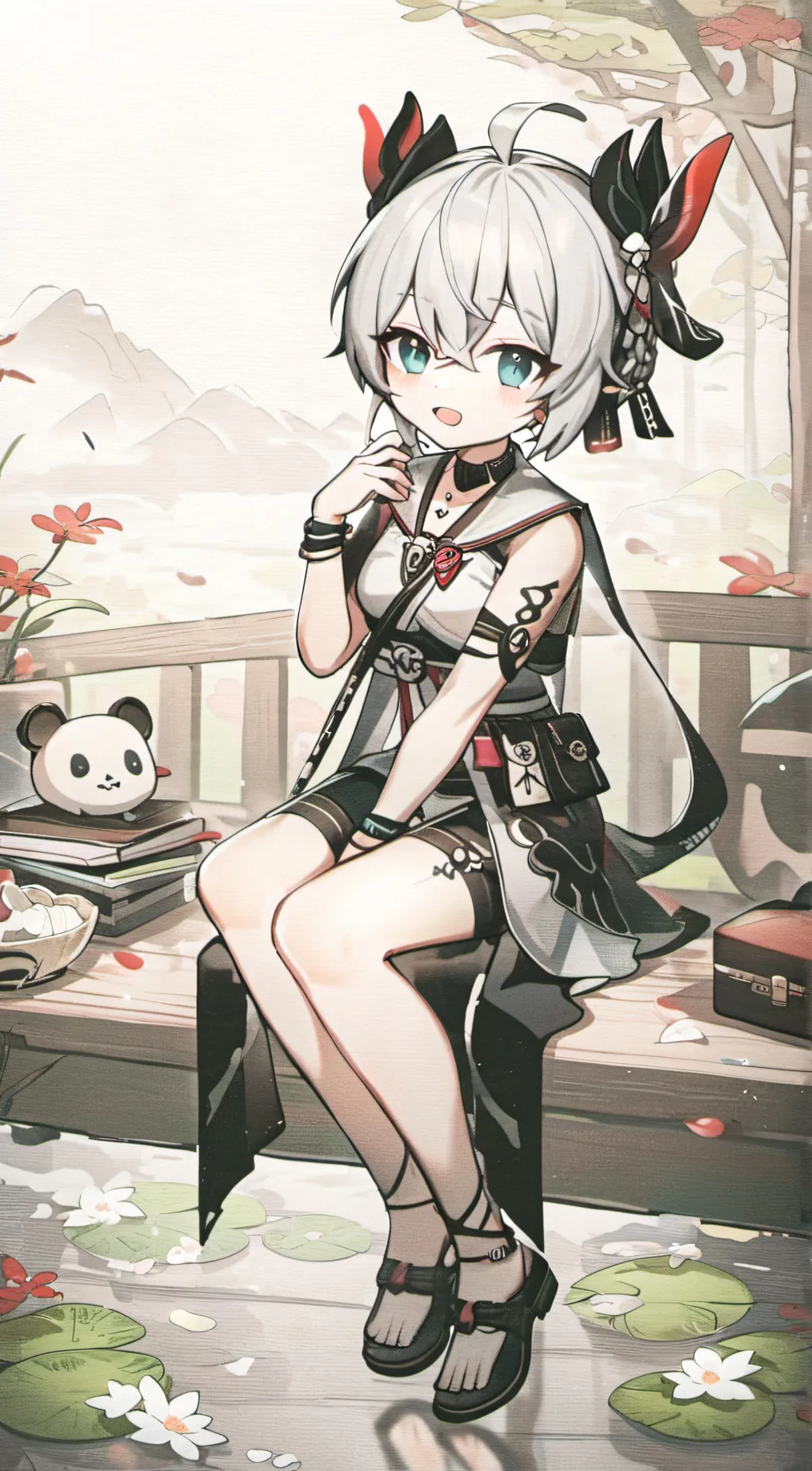 ai character: Rose background