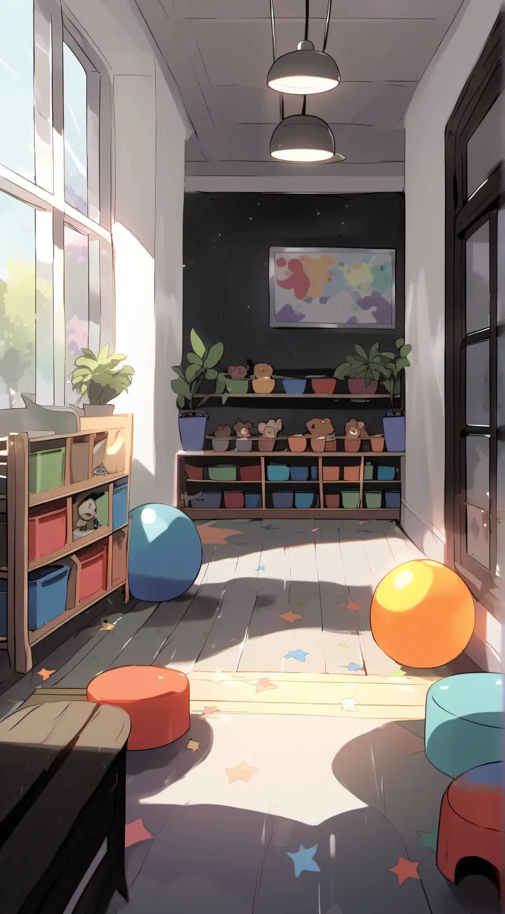 ai character: Smiling Critters background