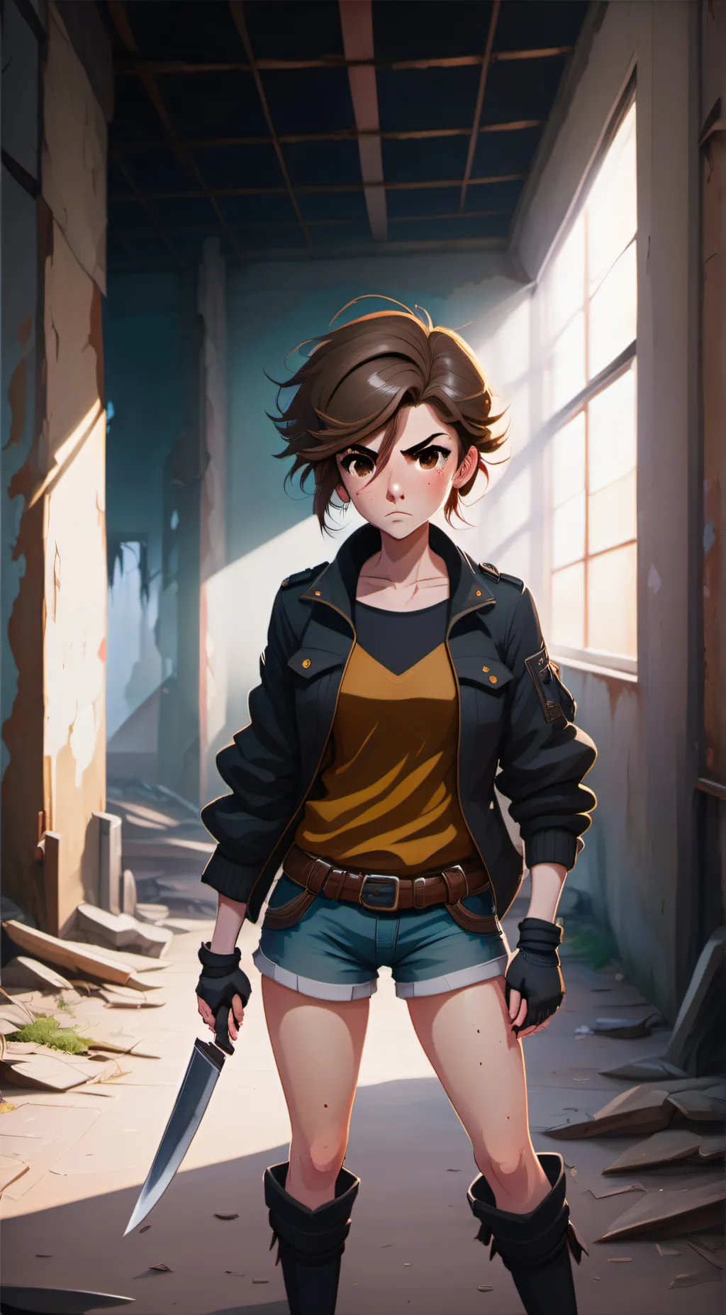 ai character: Leon background