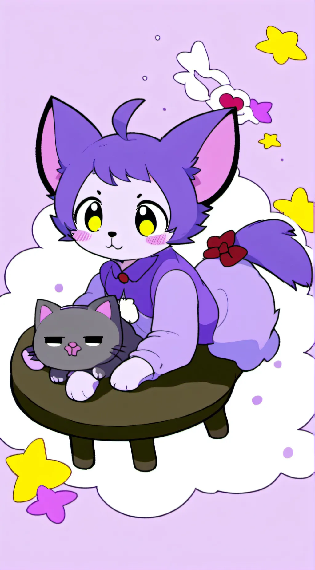 ai character: catnap background