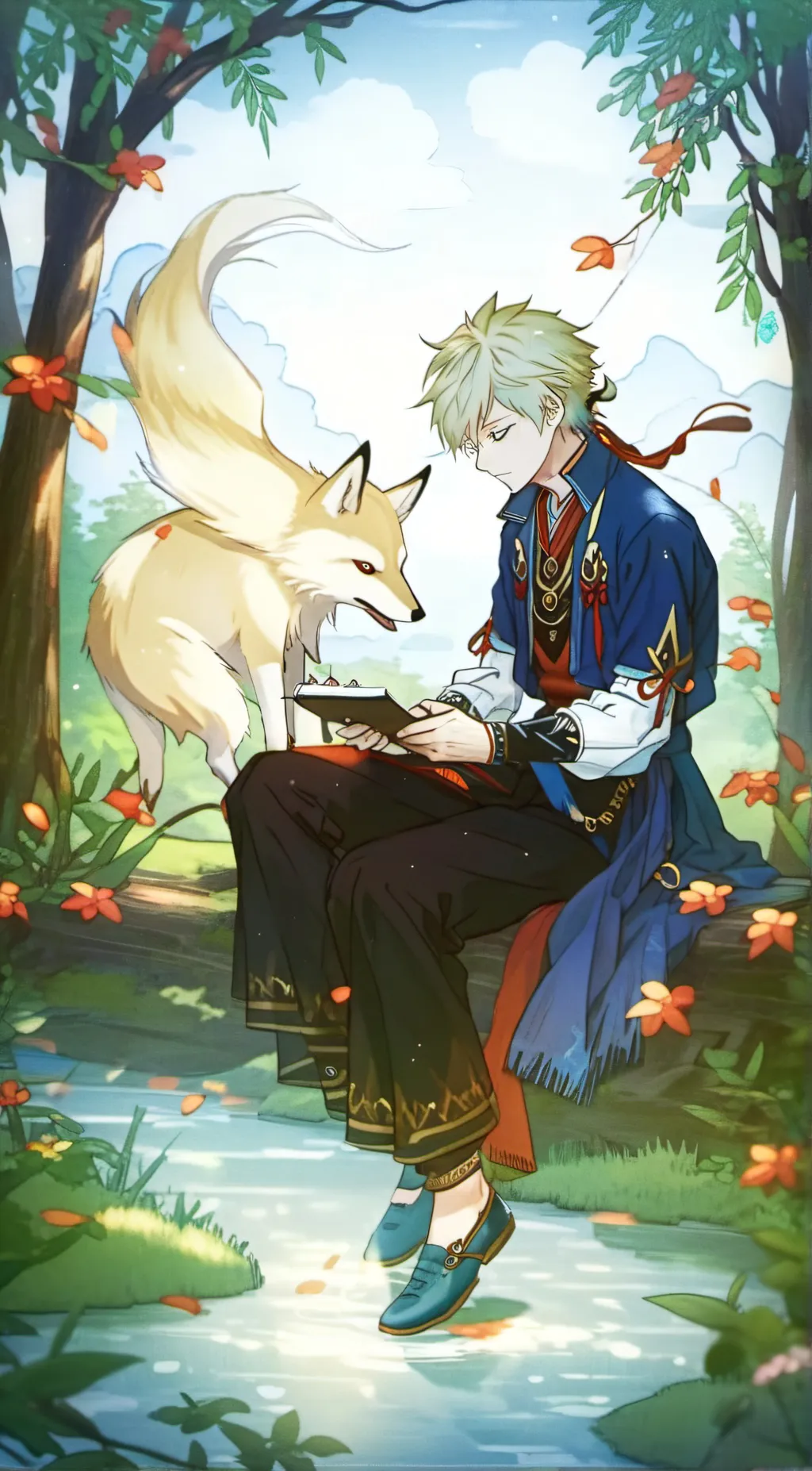 ai character: bakugo background