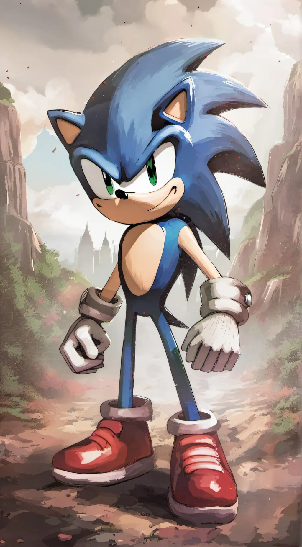 ai character: Sonic The Hedgehog background
