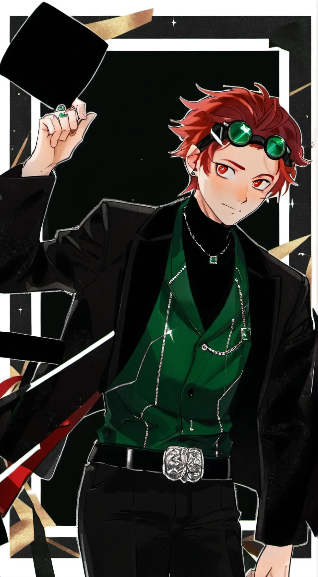 ai character: =tanjiro kamado= background