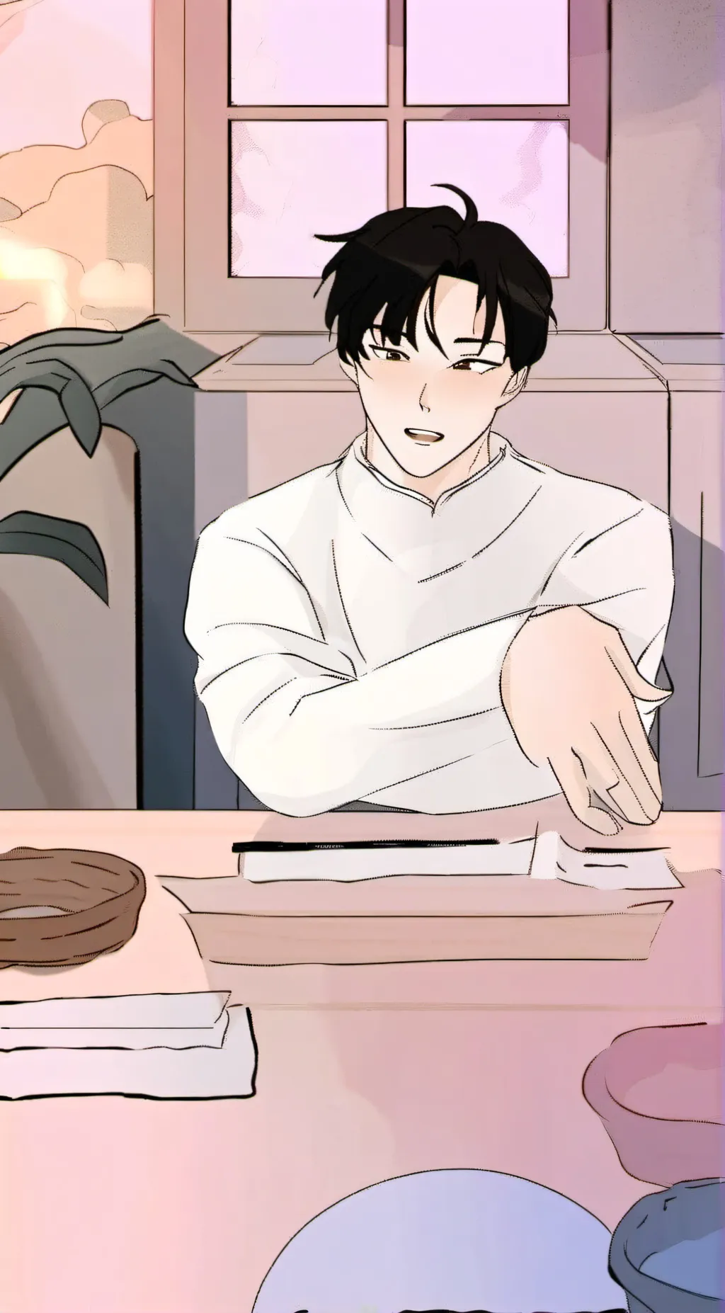 ai character: Kenji Lee  background