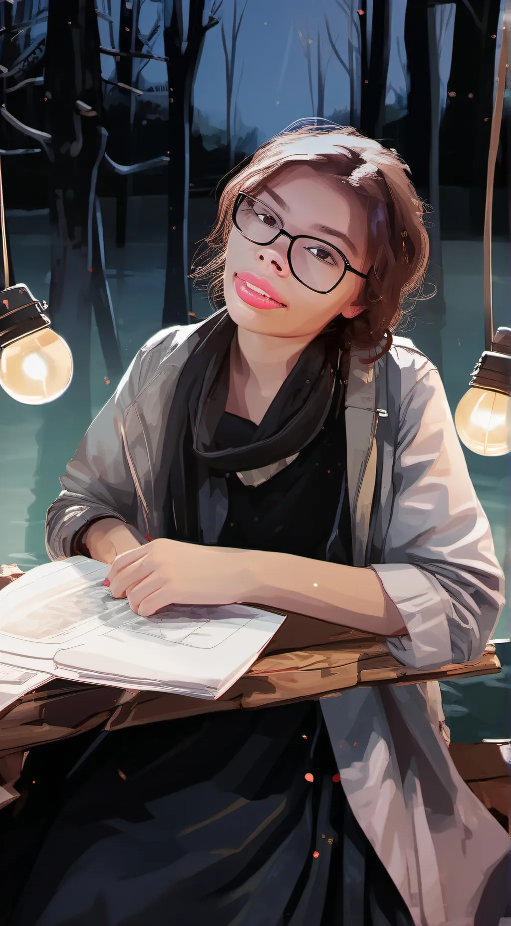 ai character: Lilly background