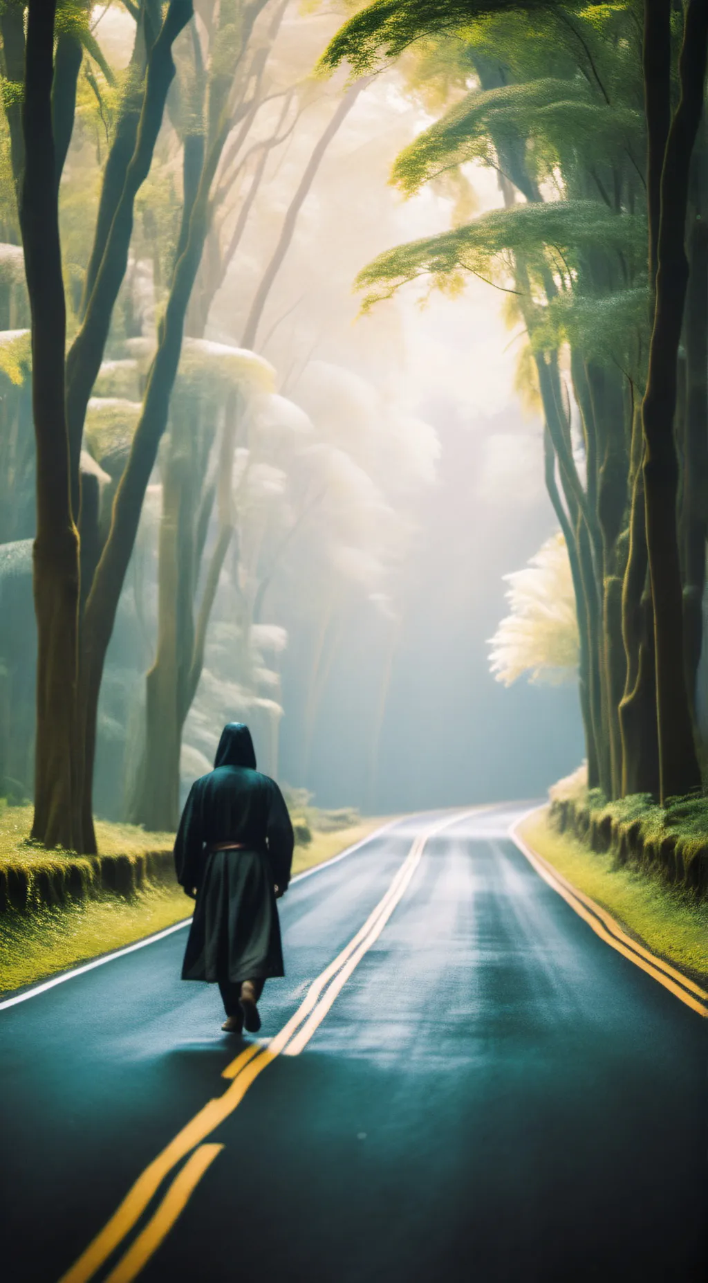 ai character: The road background