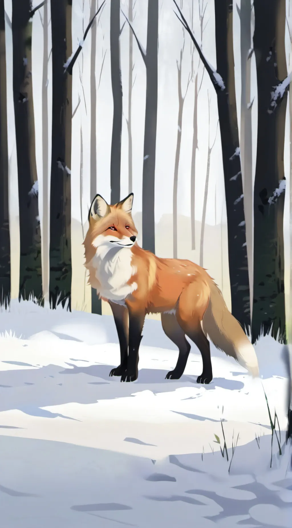 ai character: Amber background