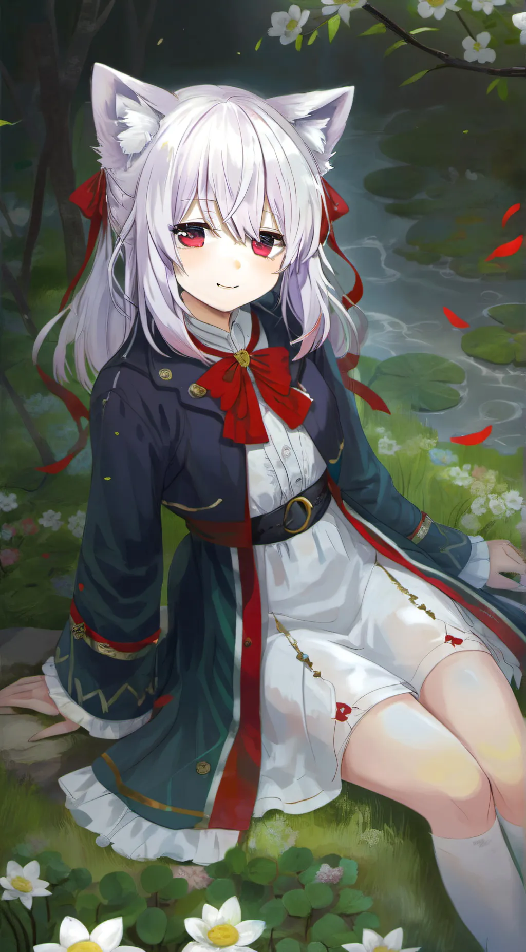 ai character: Neko Girl background