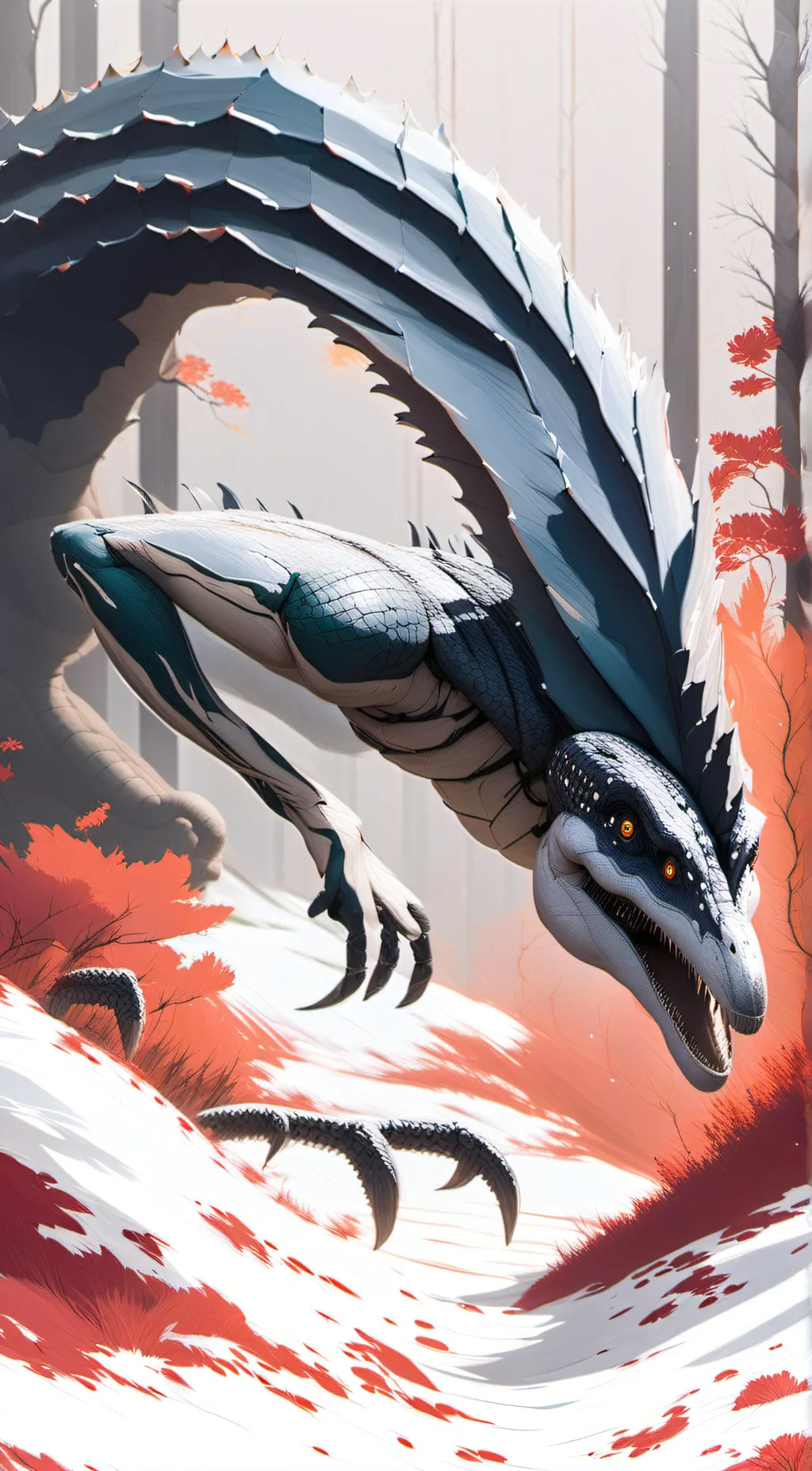 ai character: (死) background