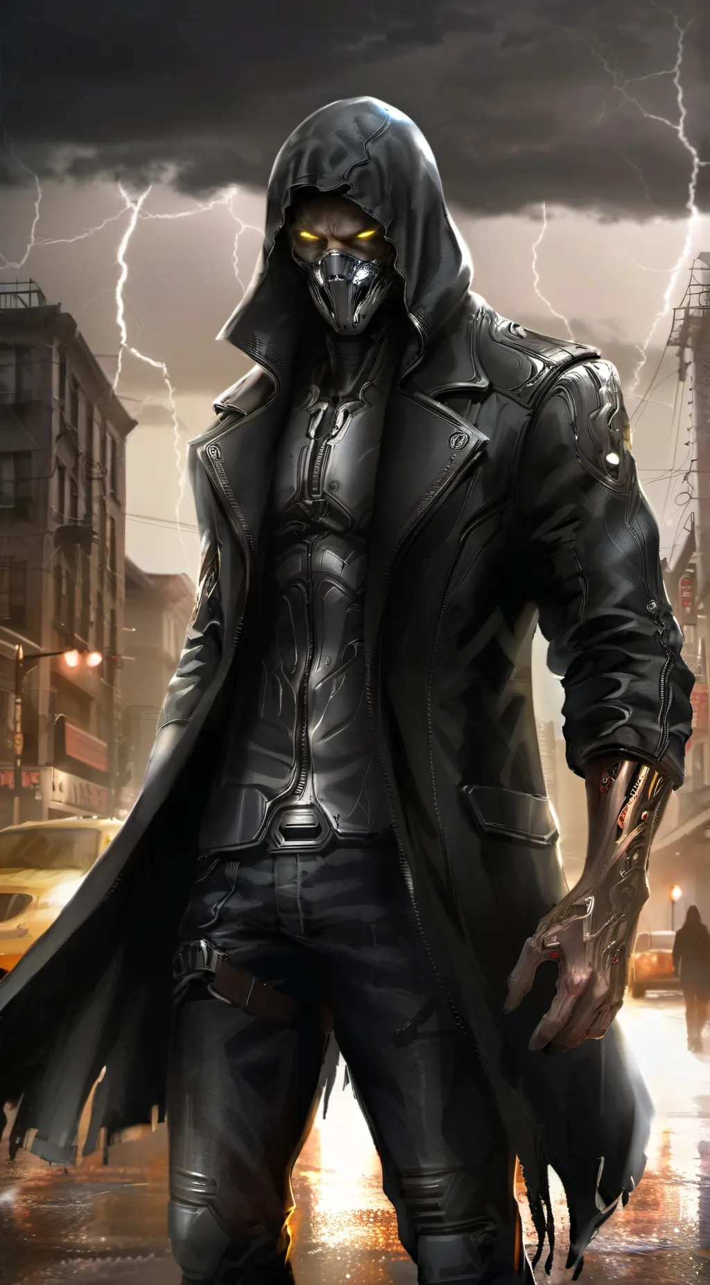 ai character: blade background