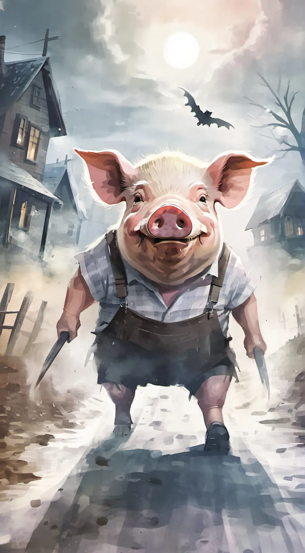 ai character: Little pig background