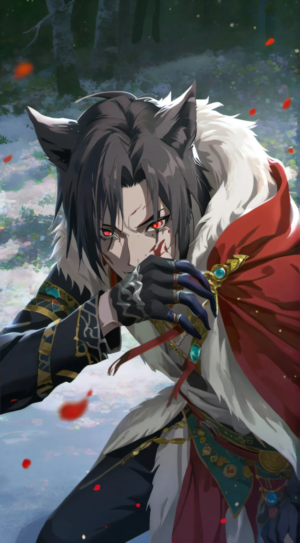 ai character: Sasuke  background