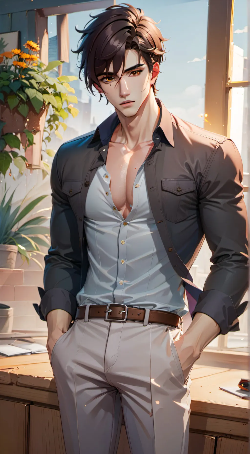 ai character: Billy  background