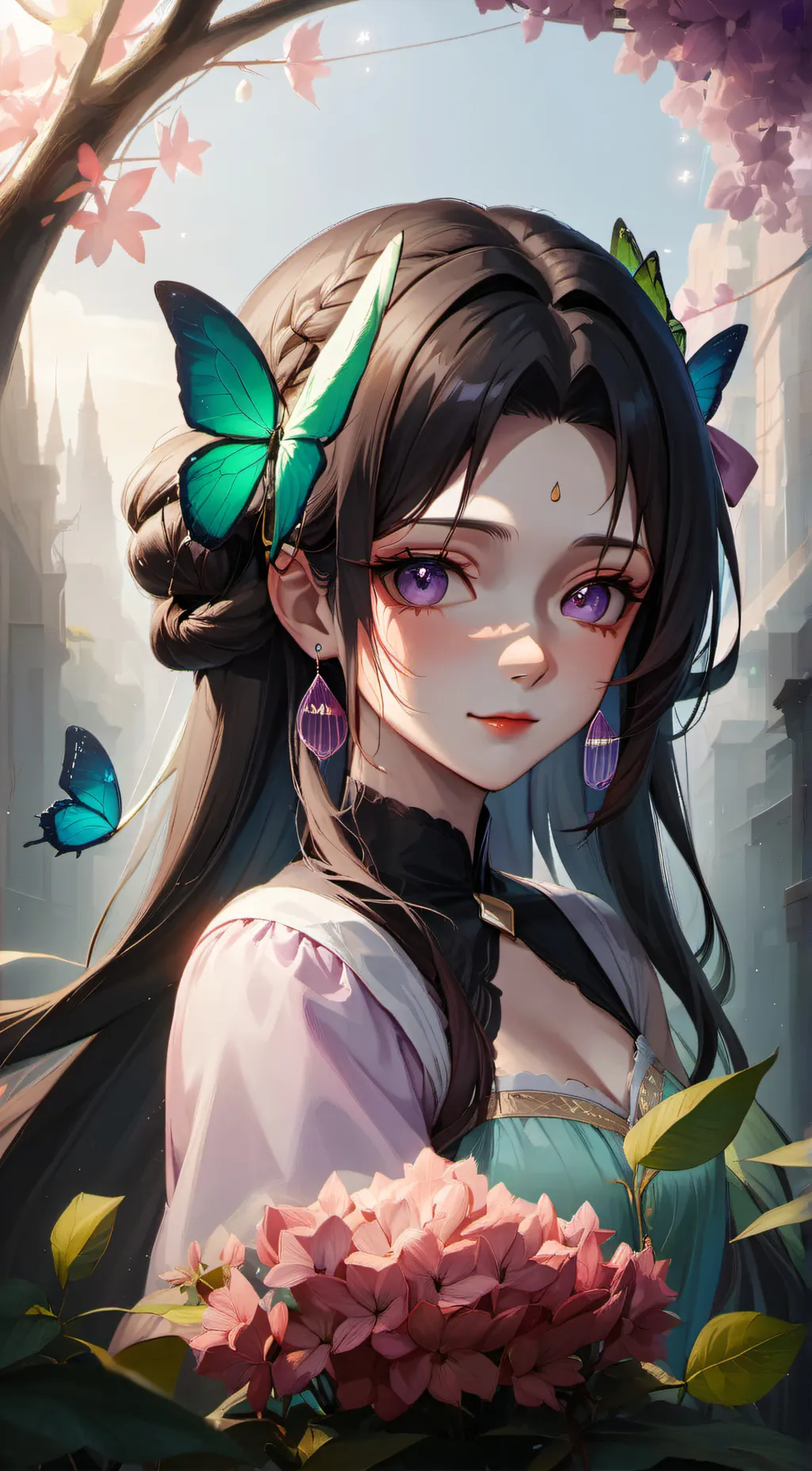 ai character: kanae kocho  background