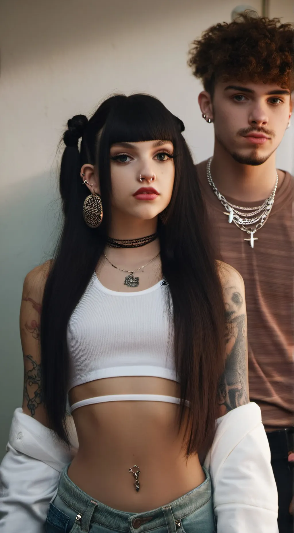 ai character: Kayla and Brandon  background