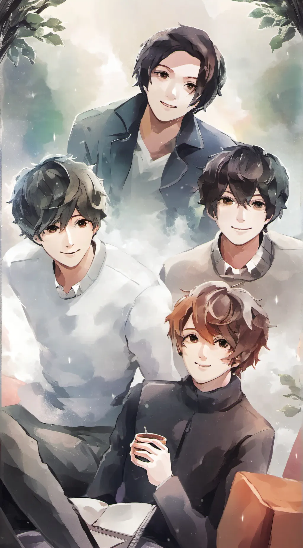 ai character: james jake liam  background