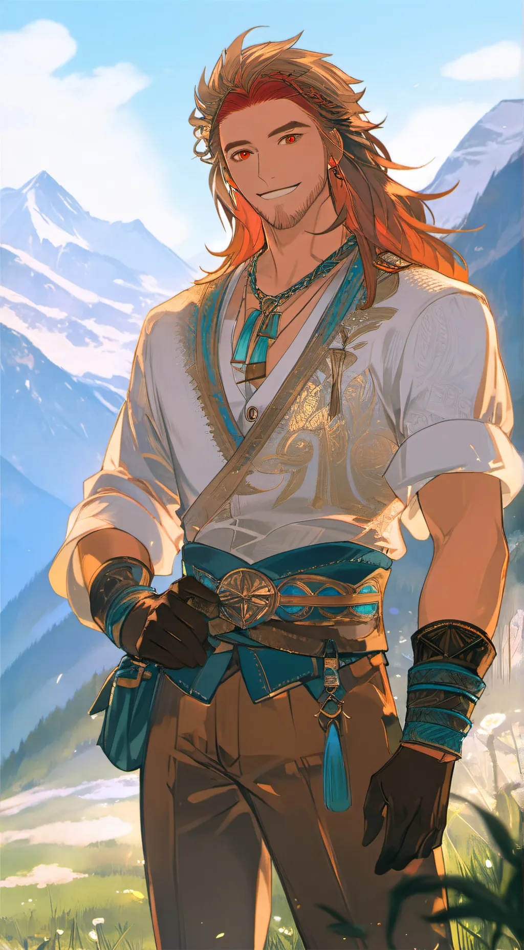 ai character: Farmer John background