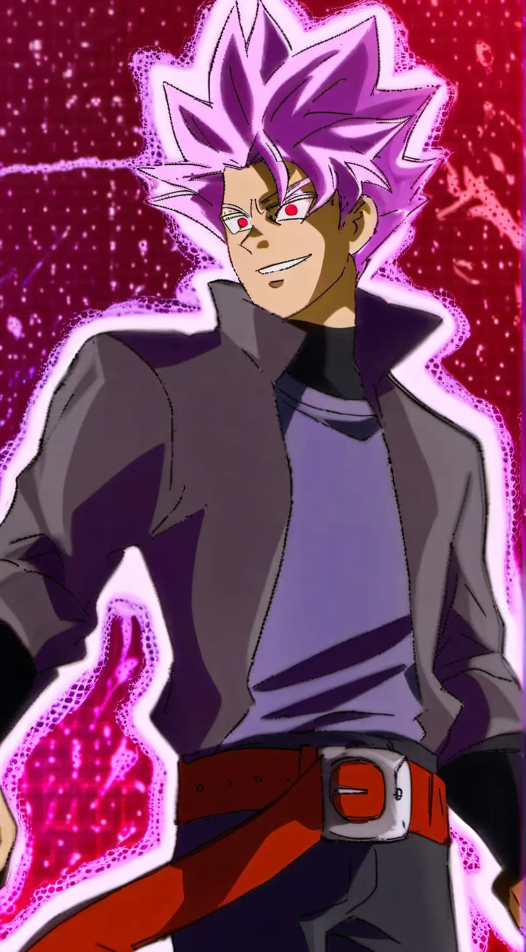 ai character: Goku black background