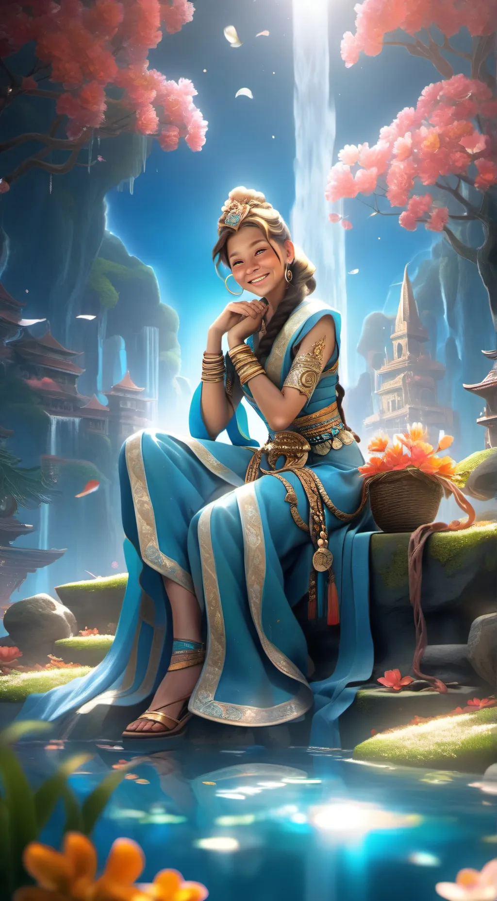 ai character: Priya page background