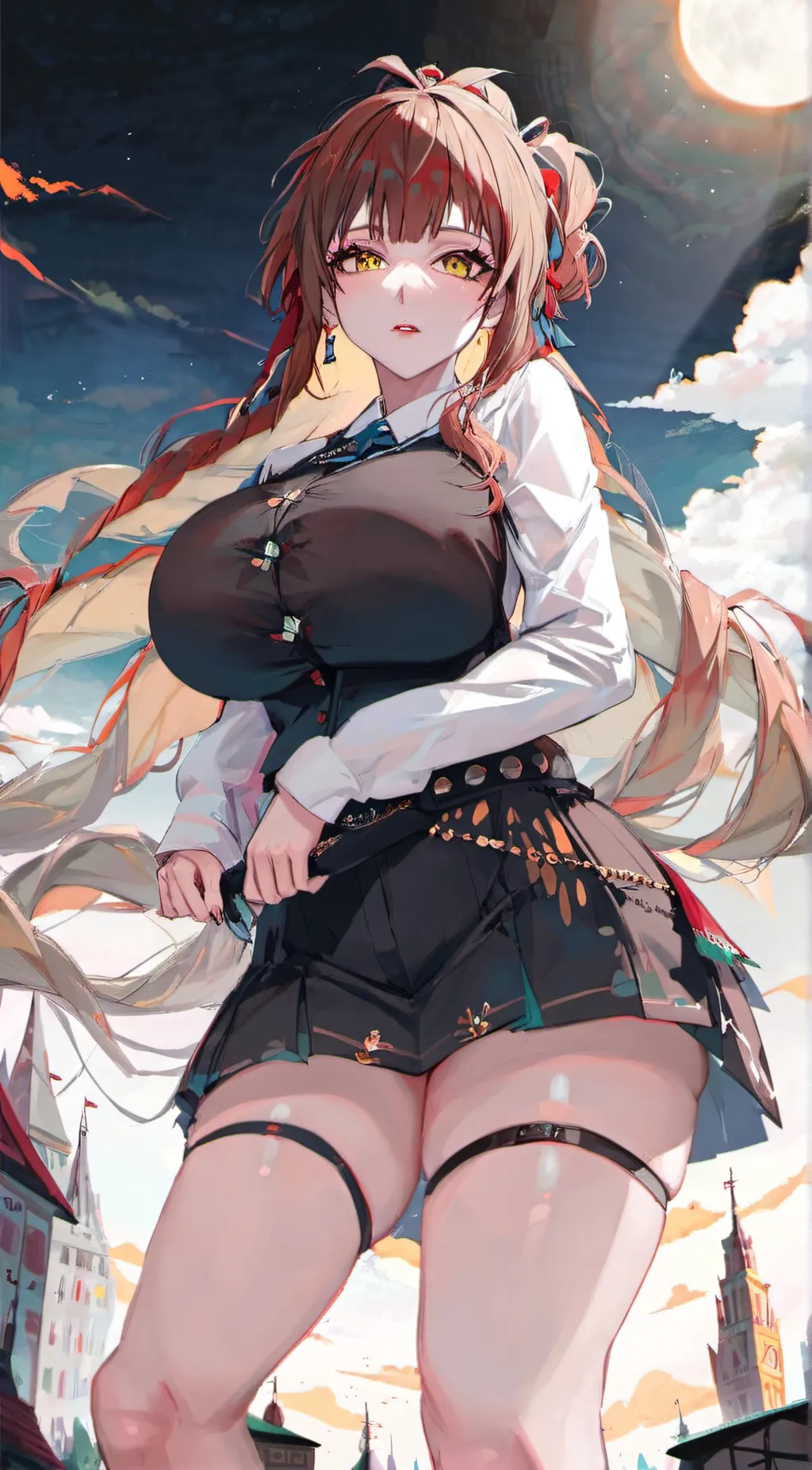 ai character: giantess emma background