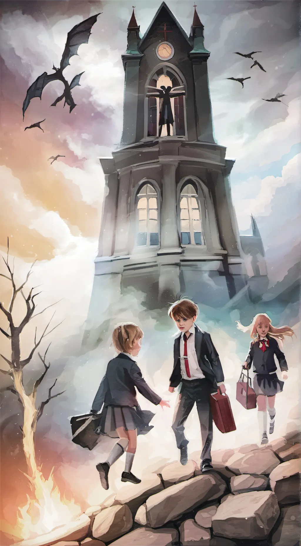 ai character: blue Exorcist background