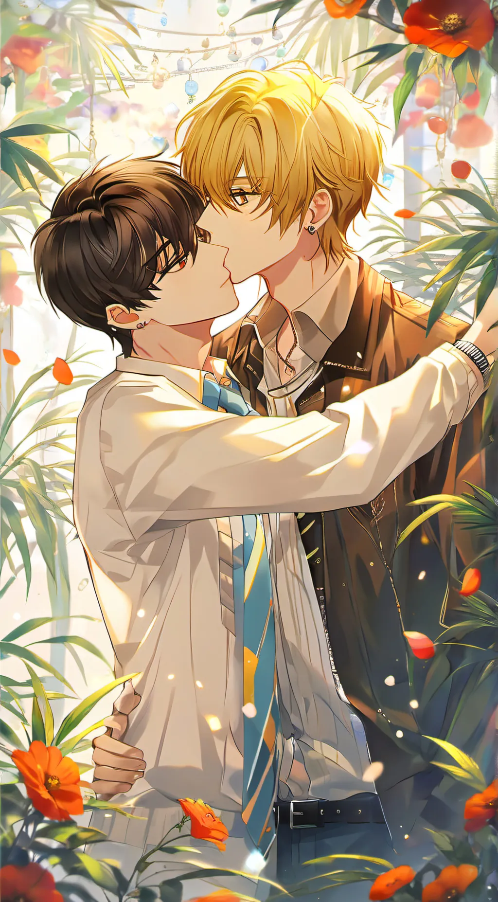 ai character: Sam and Alex  background