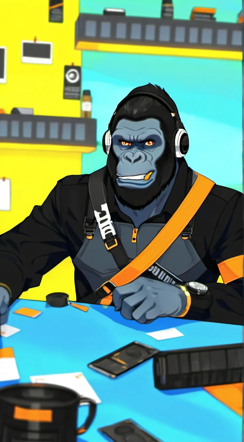 ai character: ash tag vr background