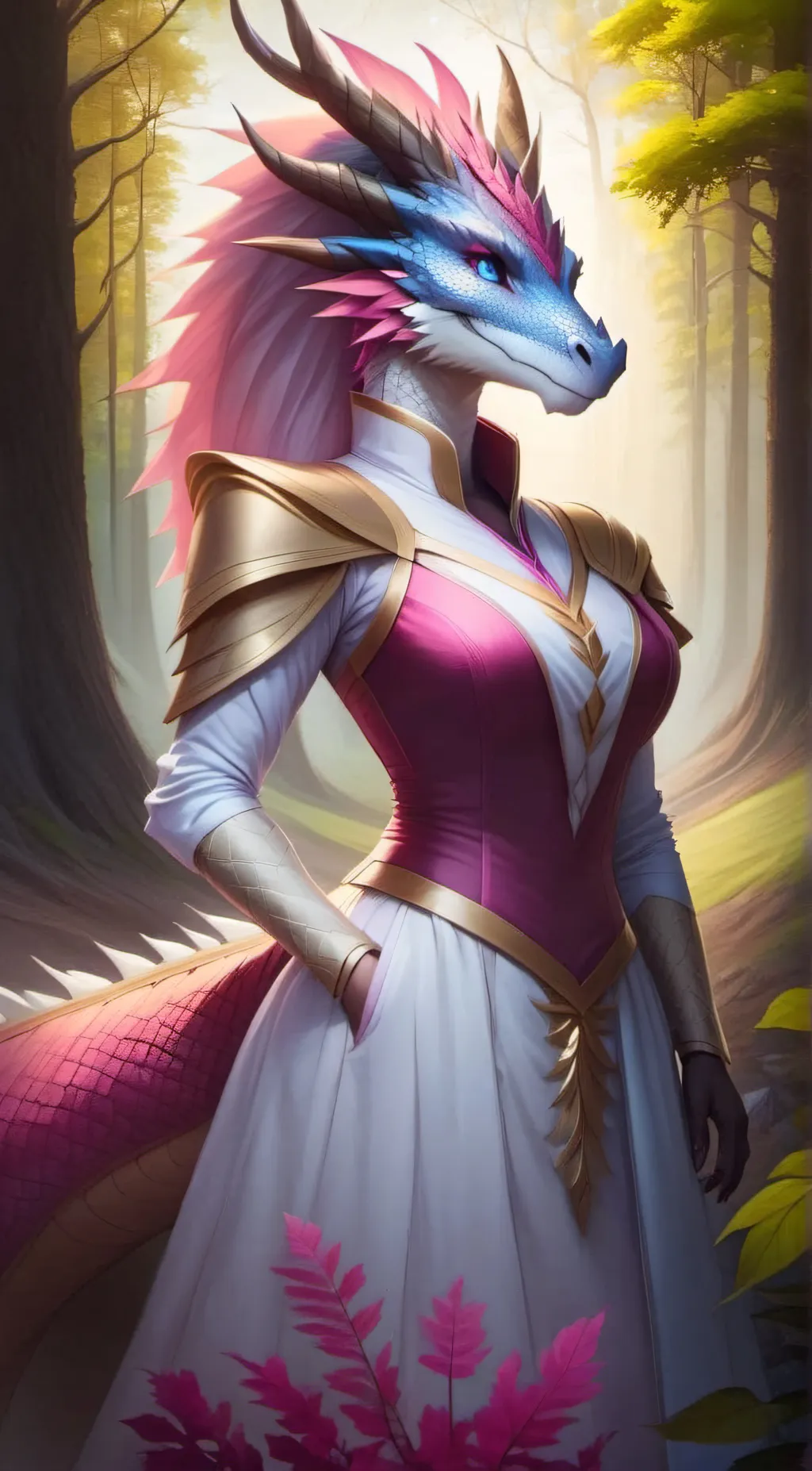 ai character: Queen mirror  background