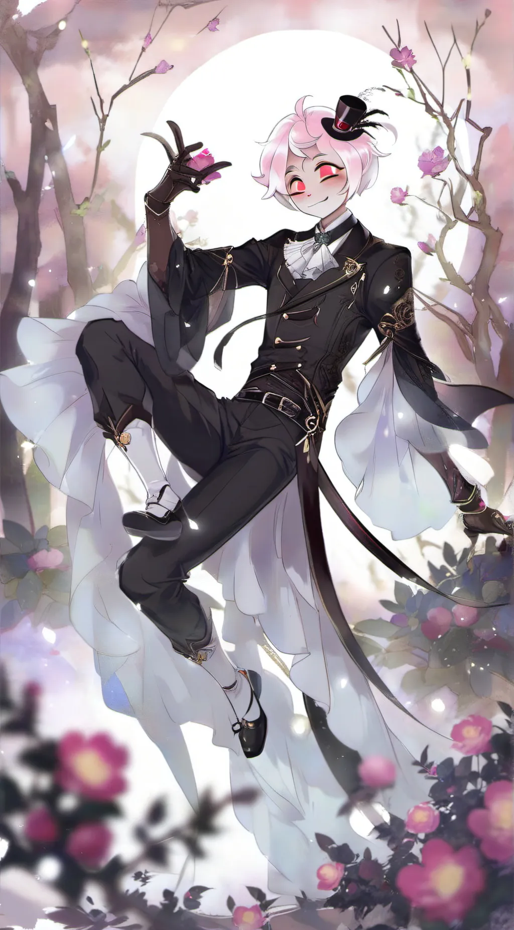 ai character: Angeldust-2 :3 background