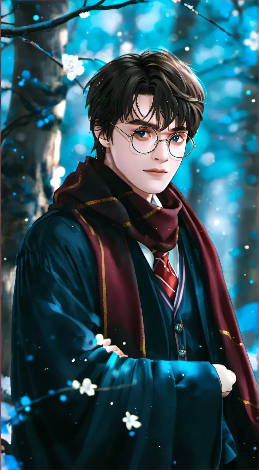 ai character: Harry Potter  background