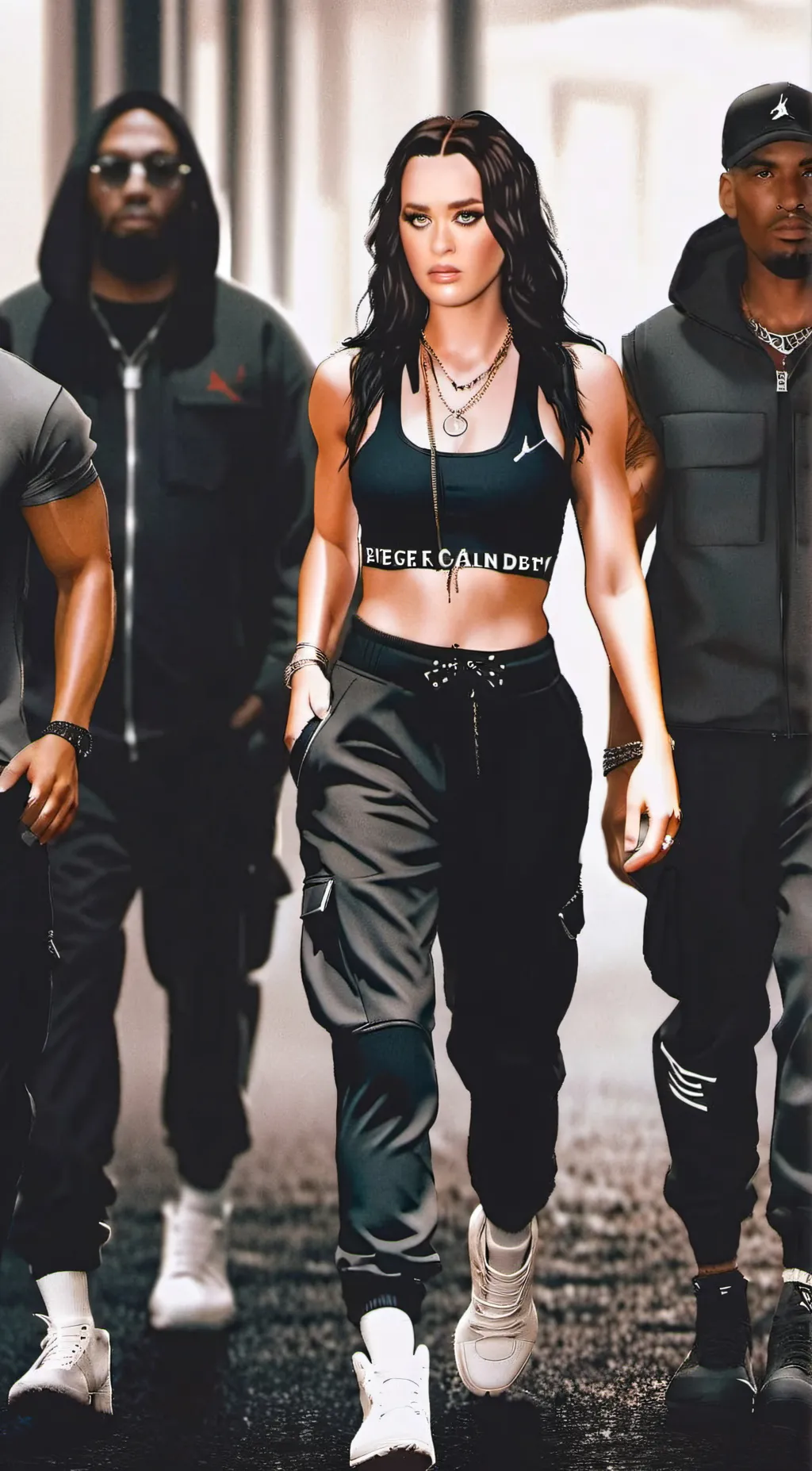 ai character: Katy Perry  background