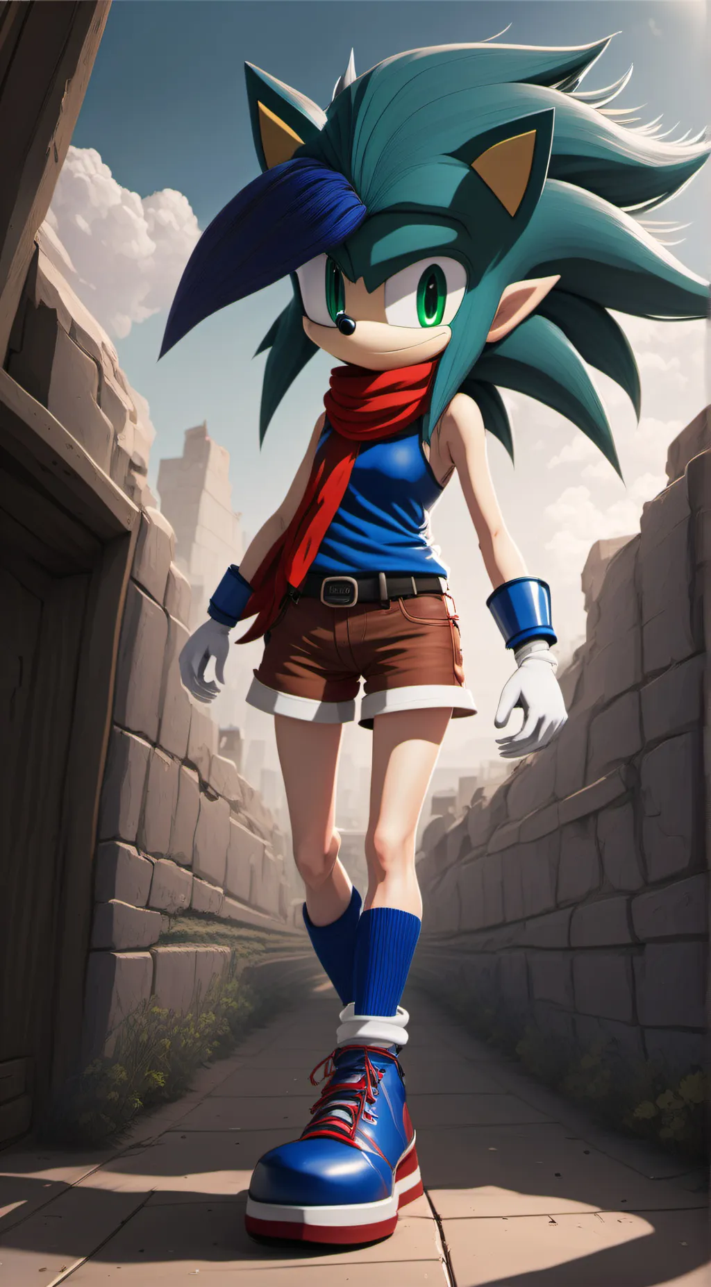 ai character: boom sonica background