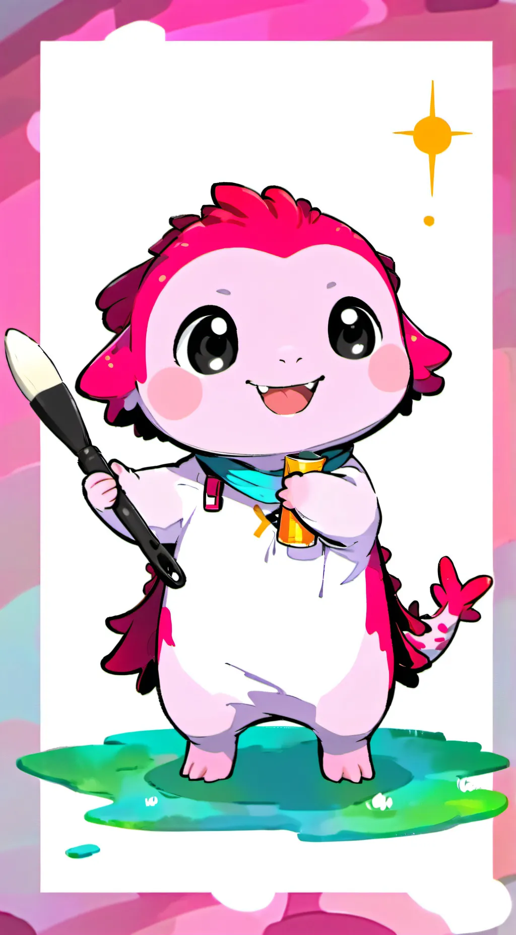 ai character: Artsylotl background