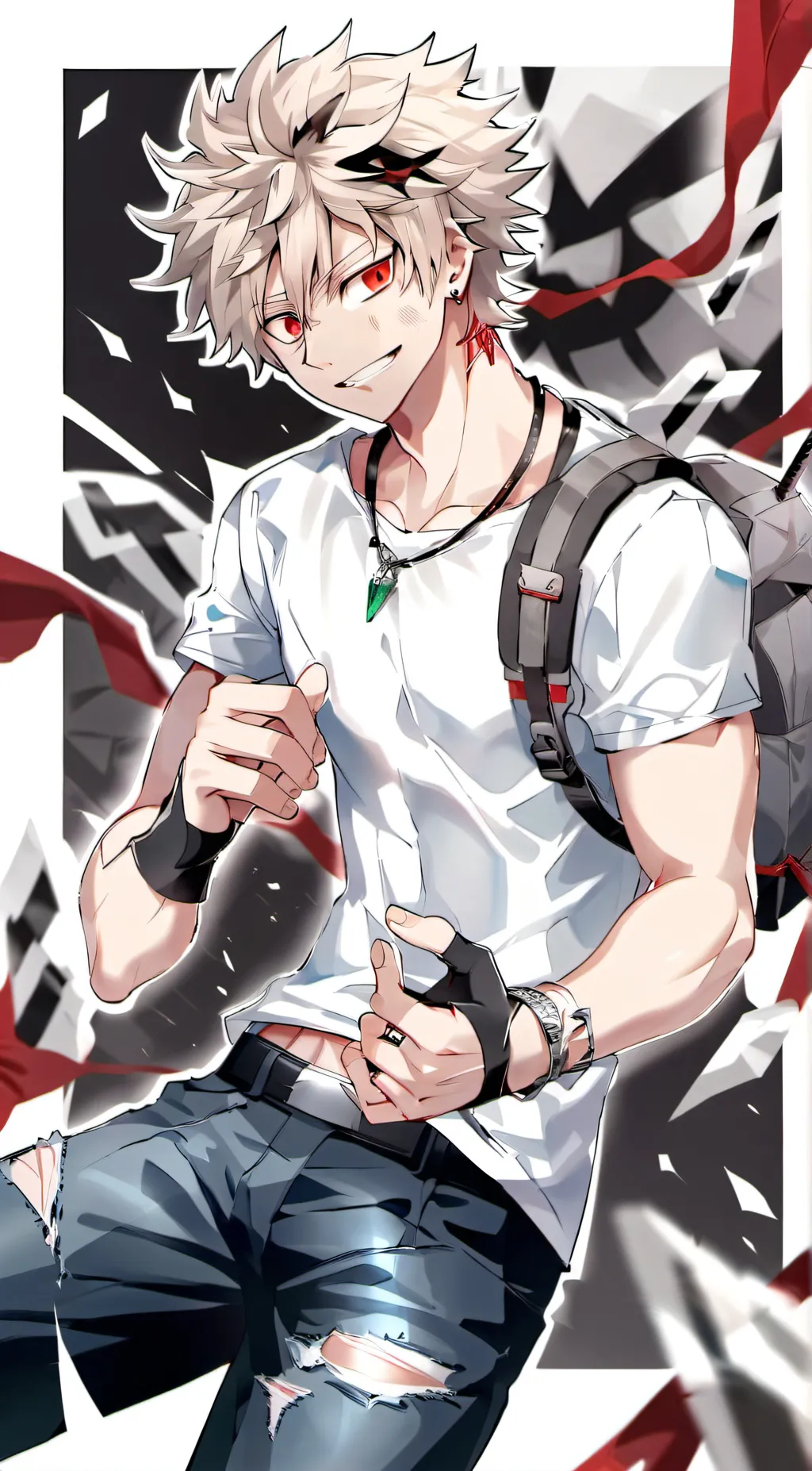 ai character: 🧡Bakugo/Kacchan🧡 background