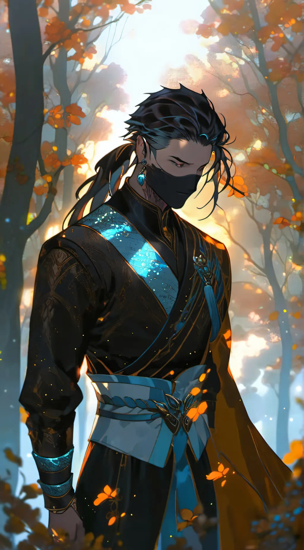 ai character: samurai chaili background