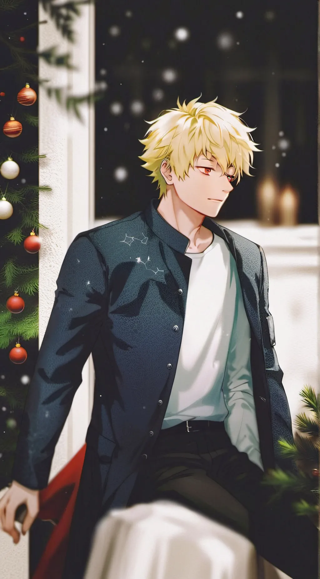 ai character: Weihnachten background