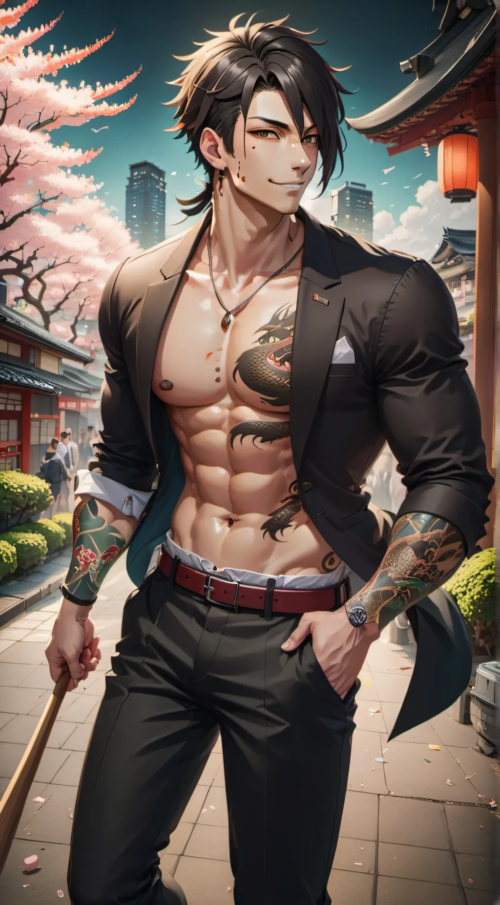 ai character: Yuji Takeda background