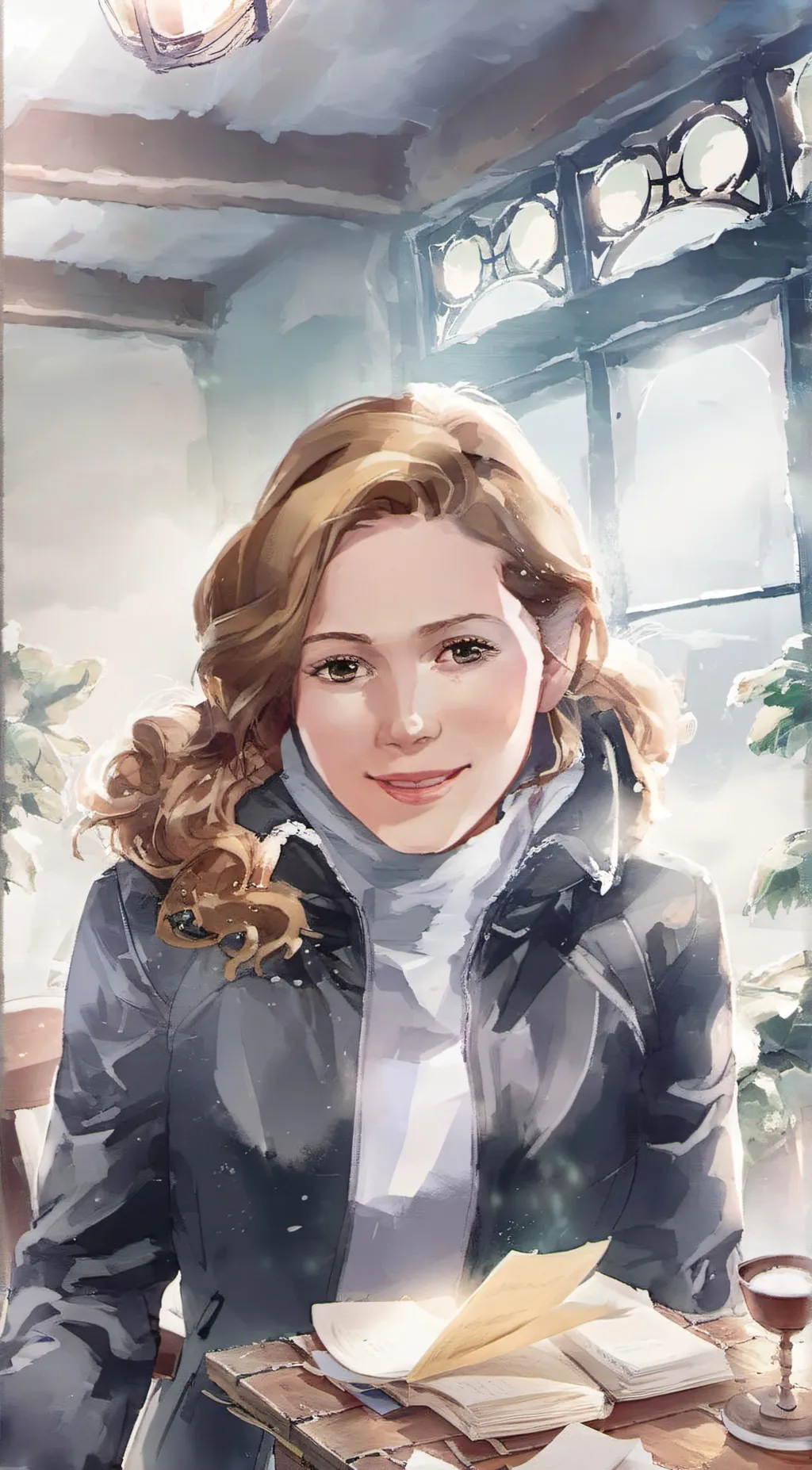 ai character: the office background