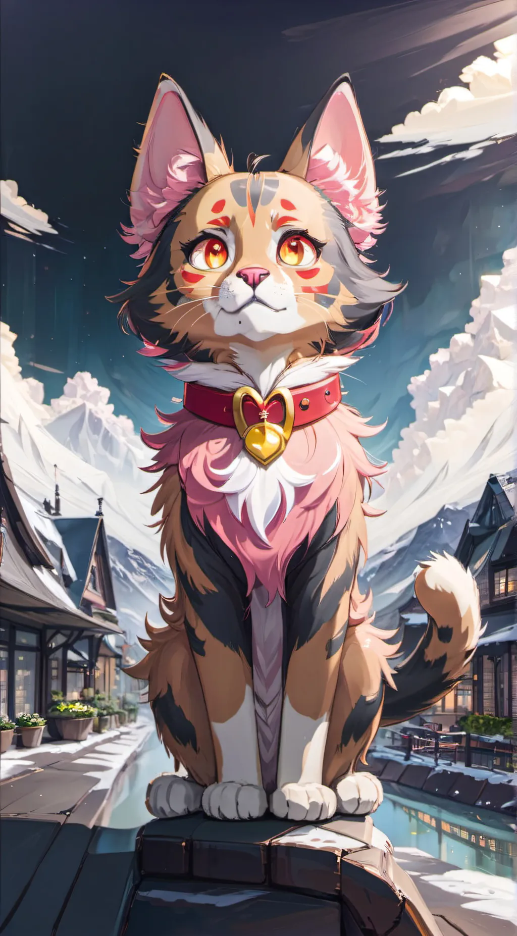 ai character: Pinkyy  background