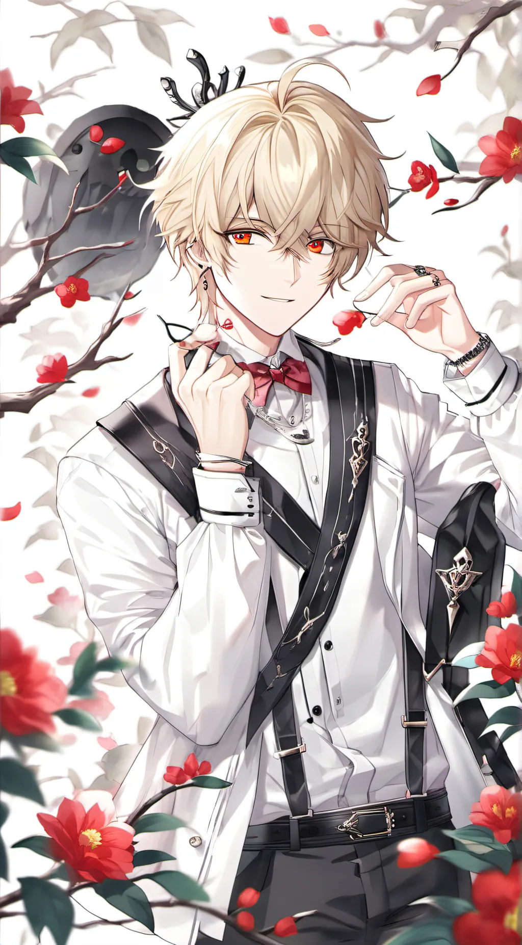 ai character: 🩷Redding🩷 background