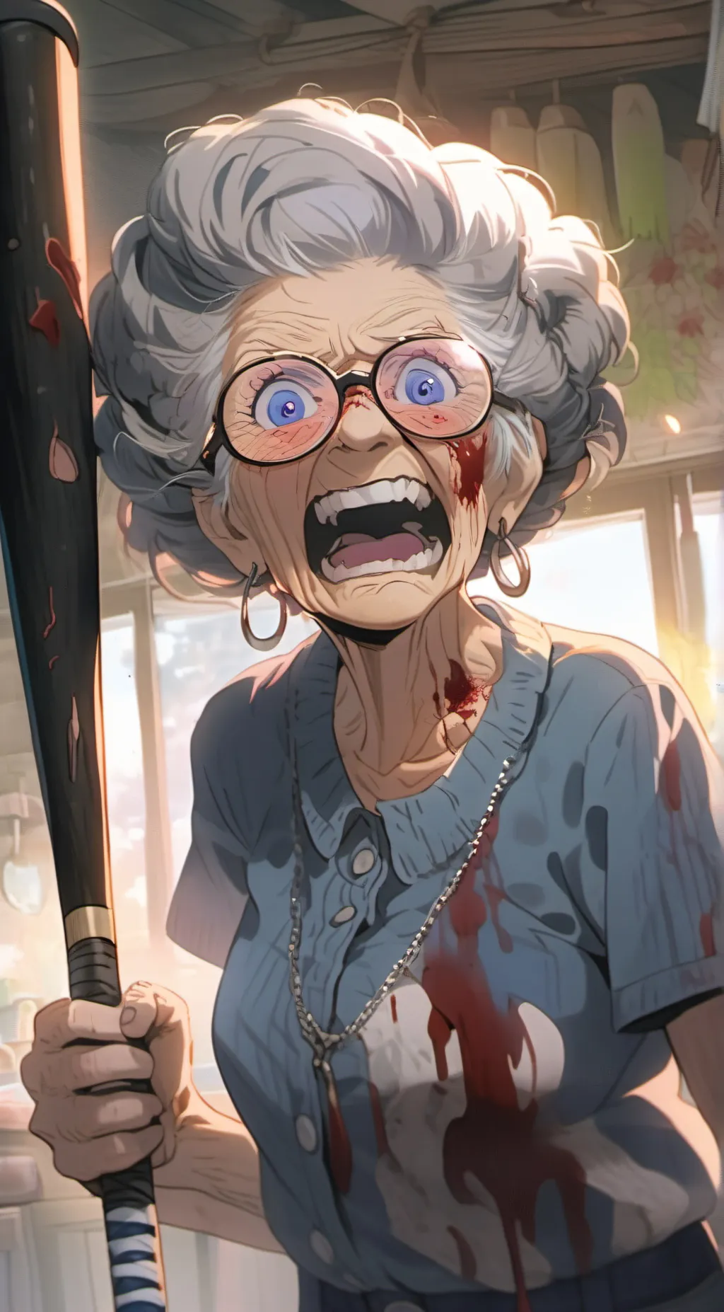 ai character: Granny background