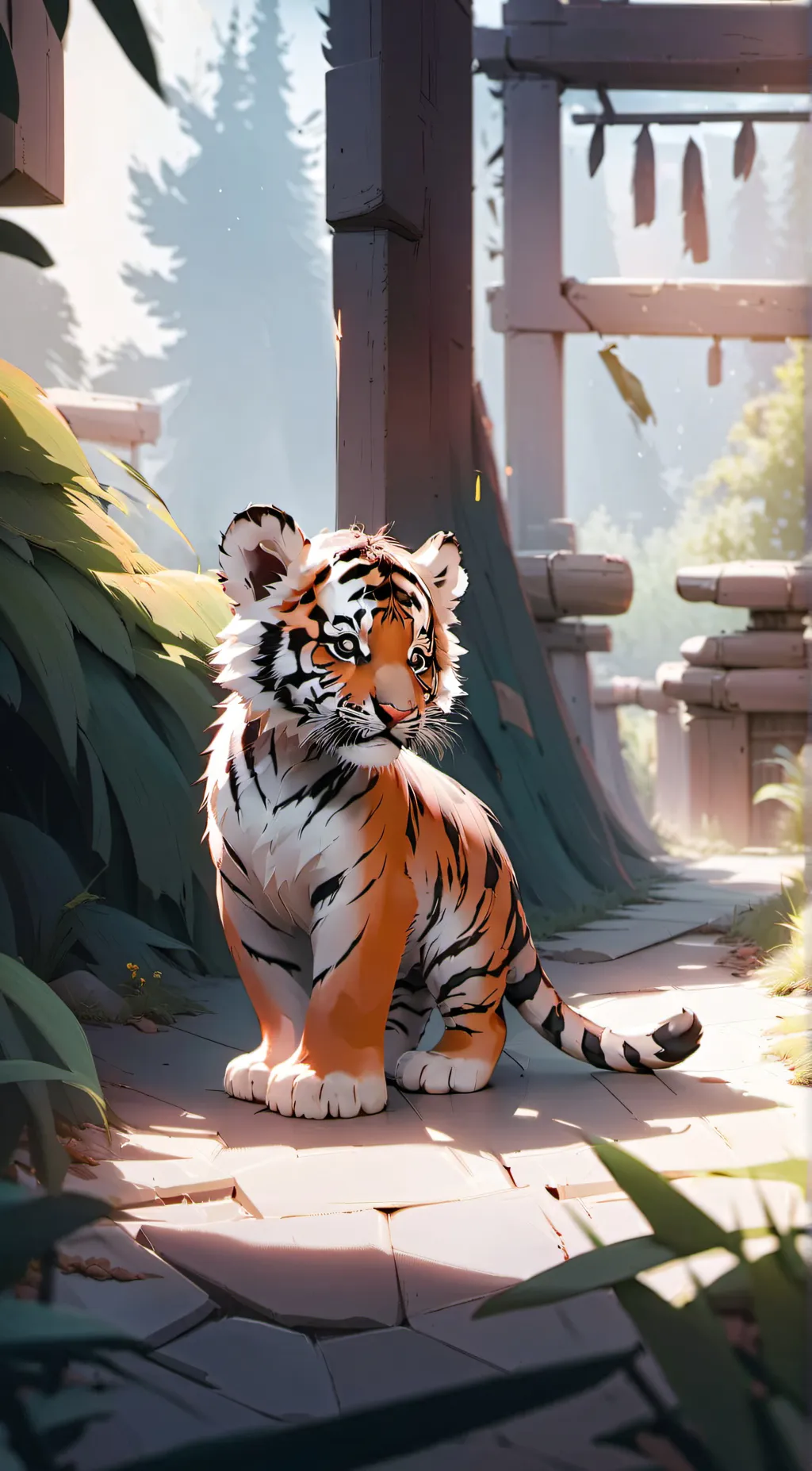 ai character: Tiggy tiger background