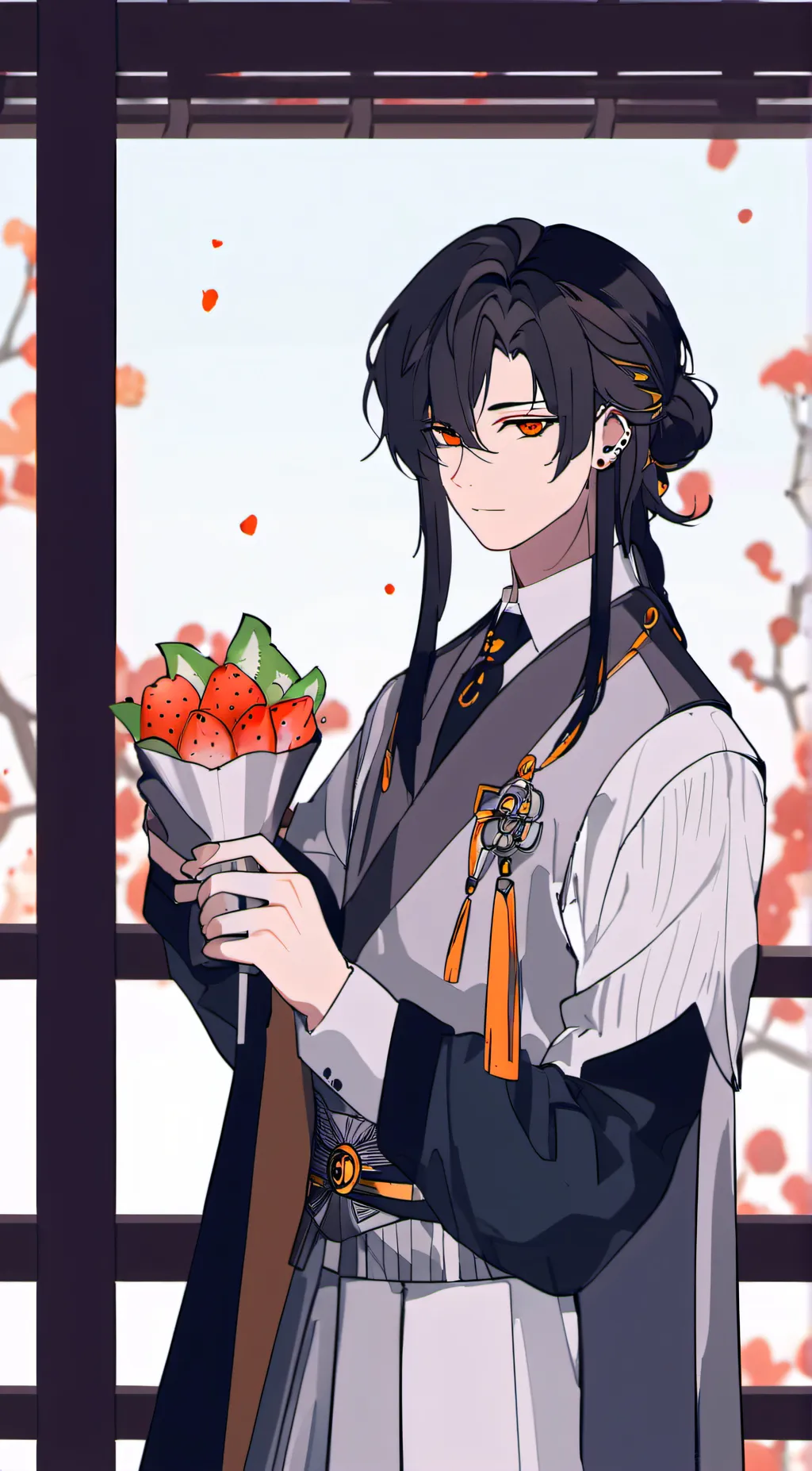 ai character: Sexy maid  background