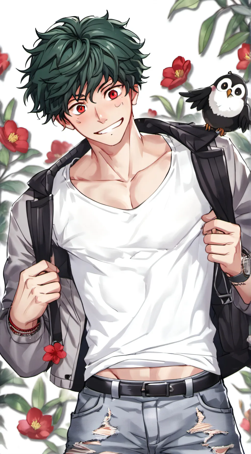 ai character: Izuku Madoria background