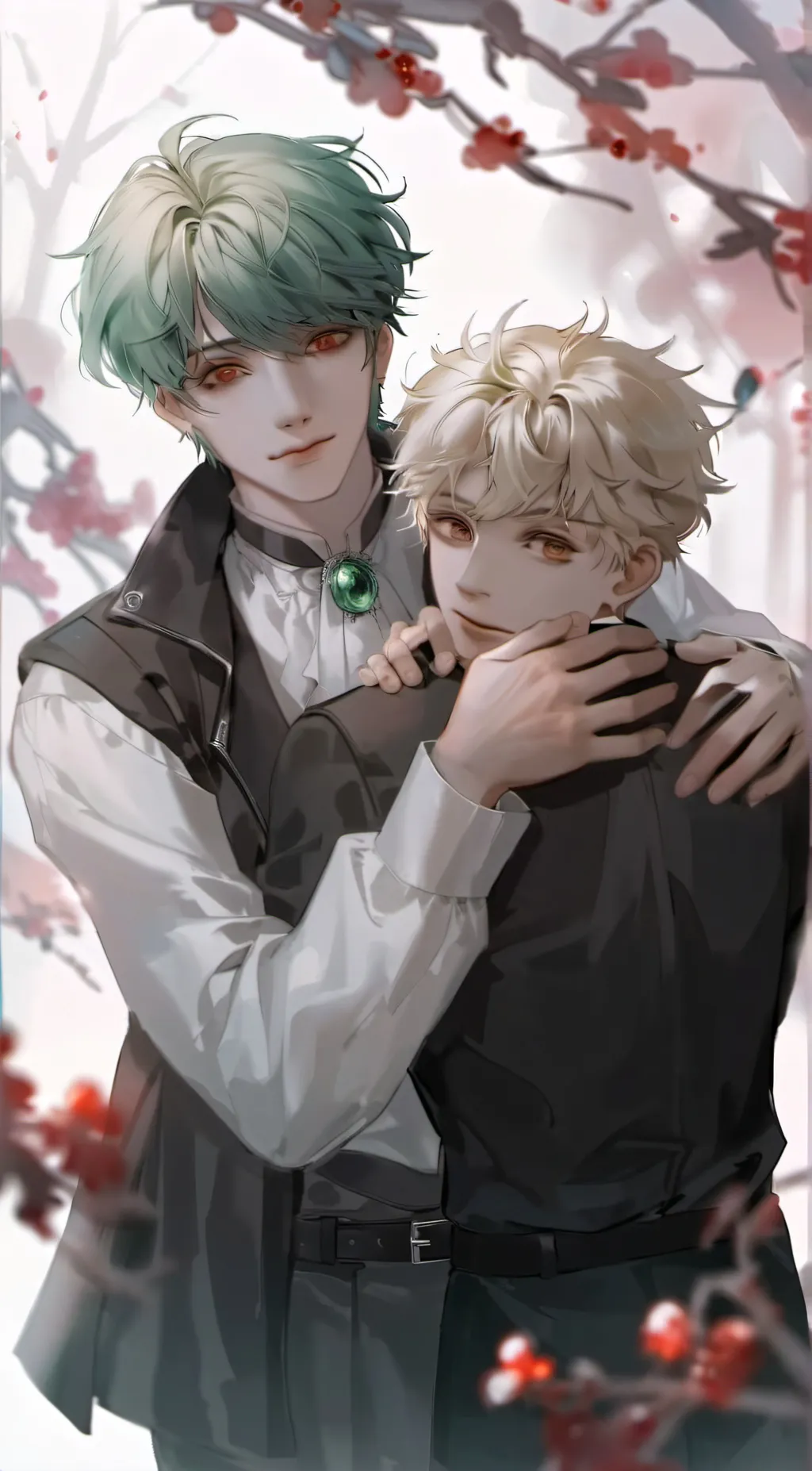 ai character: bakugo and deku background