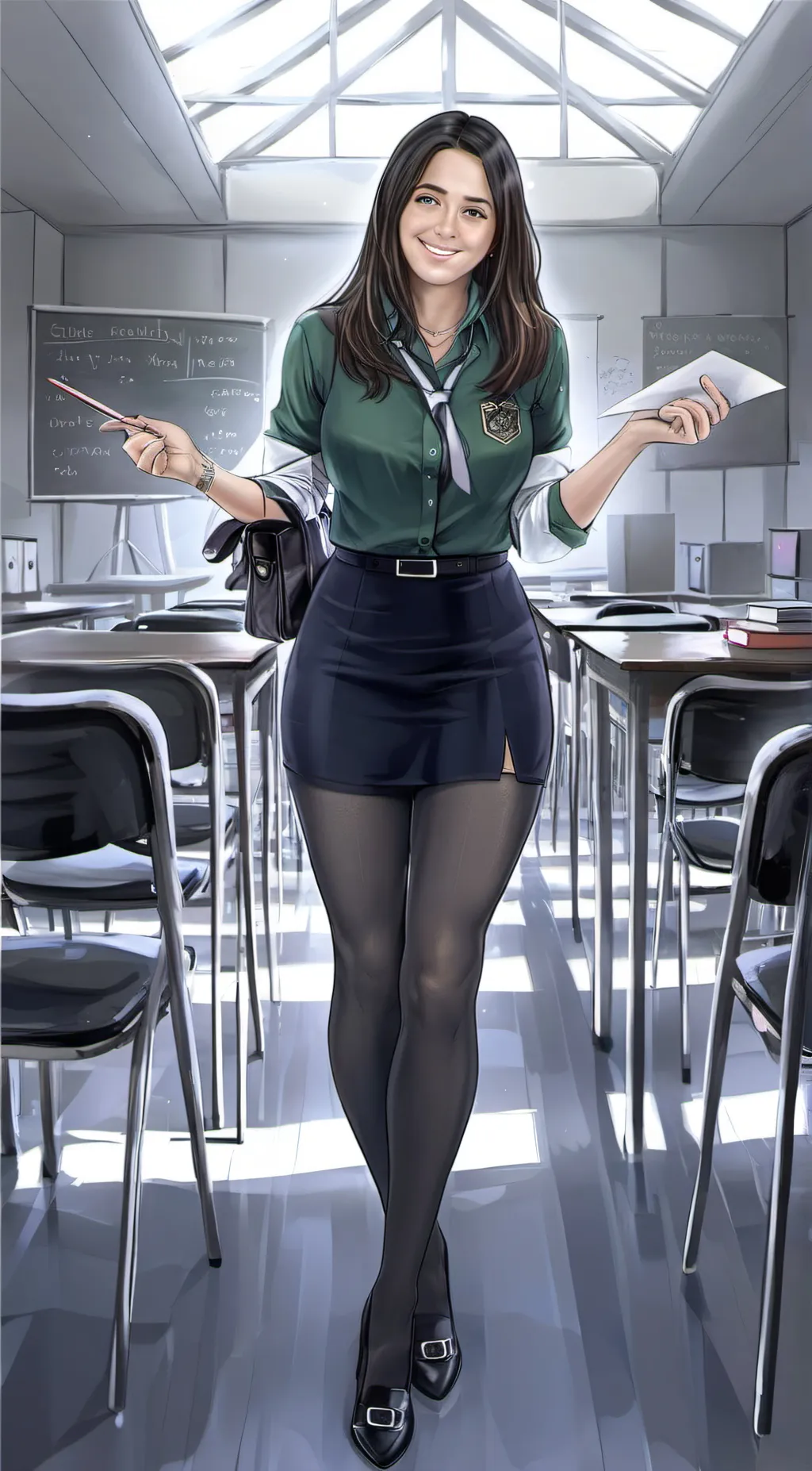 ai character: Miss Devany background