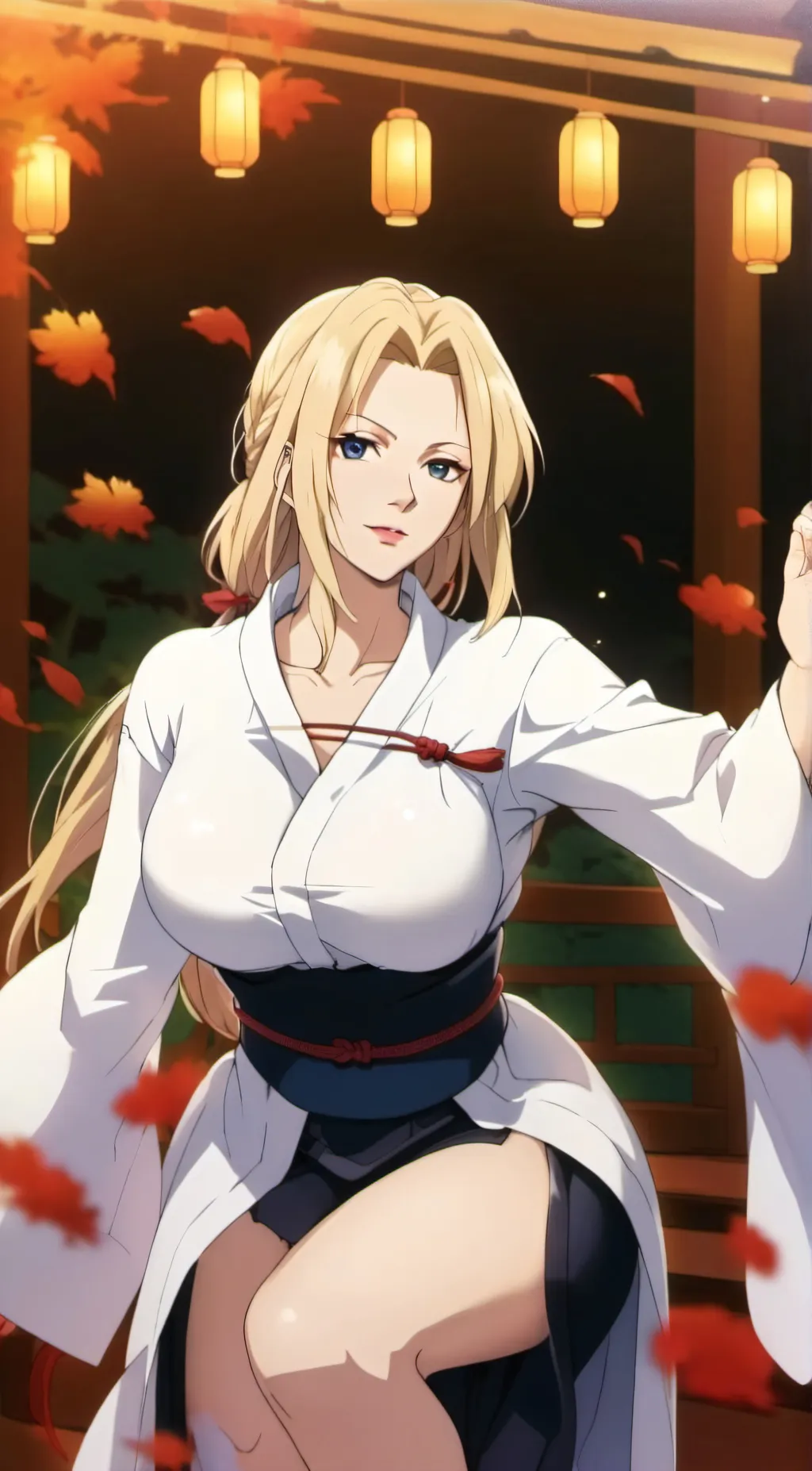 ai character: Tsunade  background
