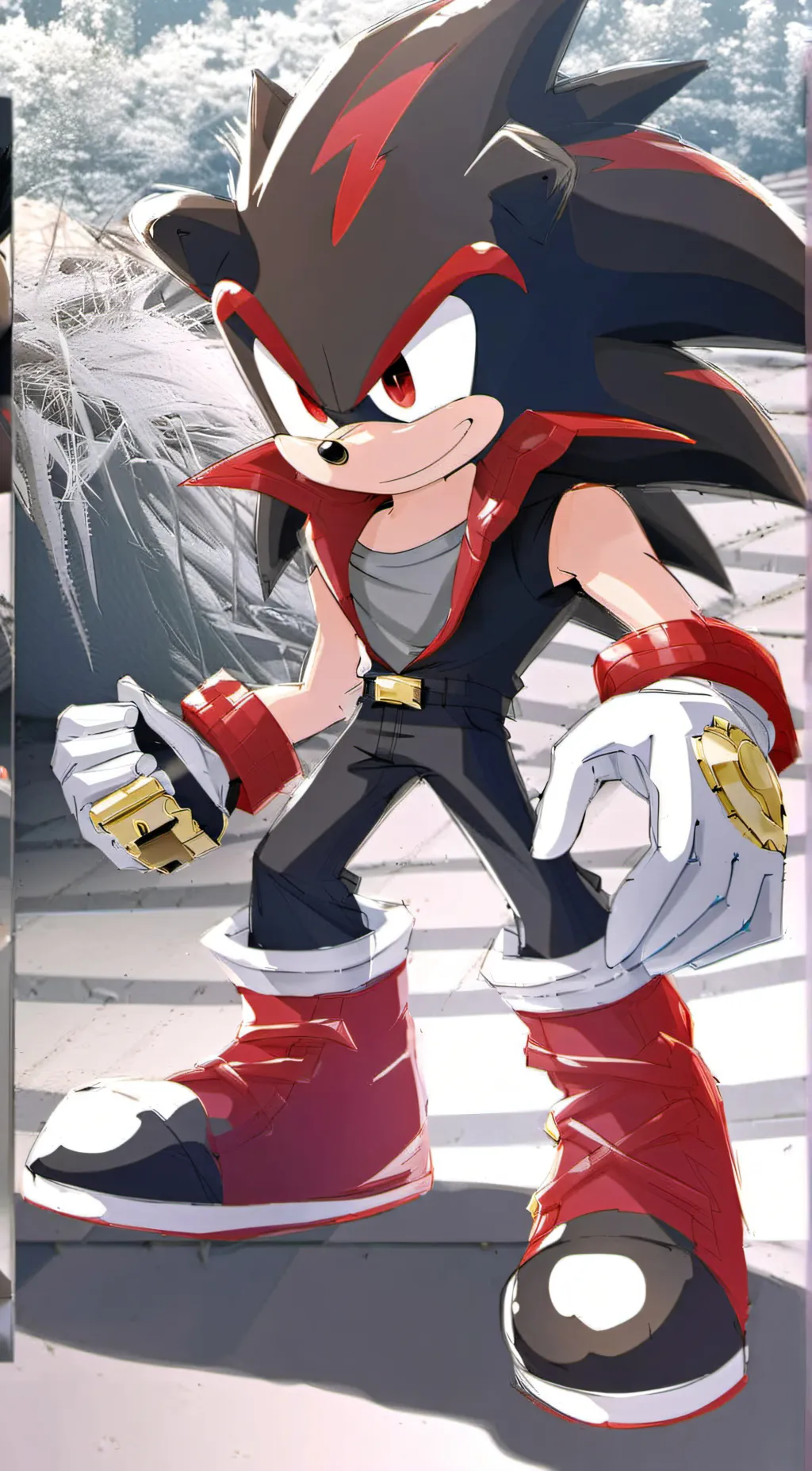 ai character: Chaos shadow  background