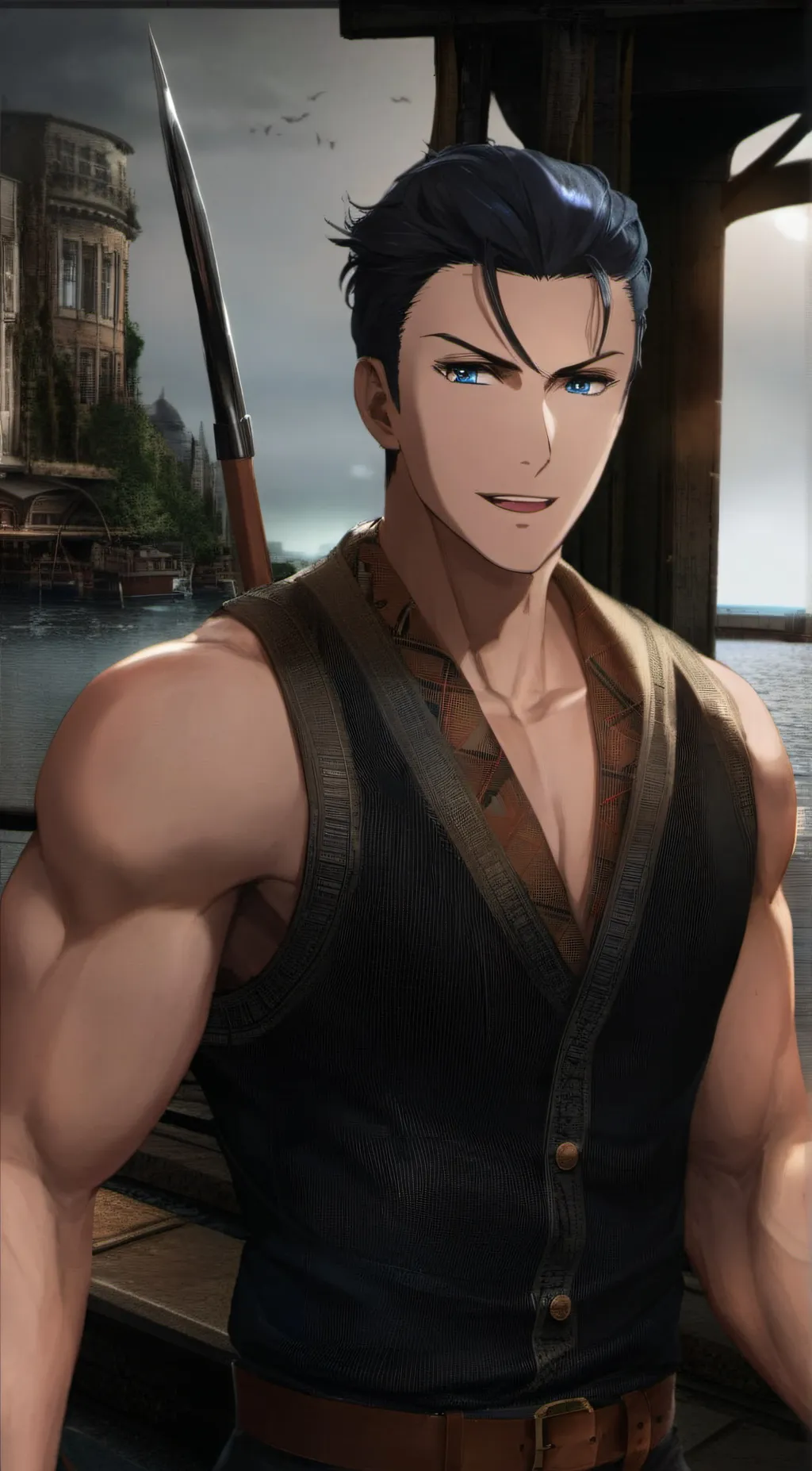 ai character: Lance  (Sensei) background